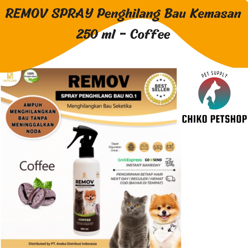 Penghilang Bau Hewan dan Kandang REMOV SPRAY VARIAN WANGI