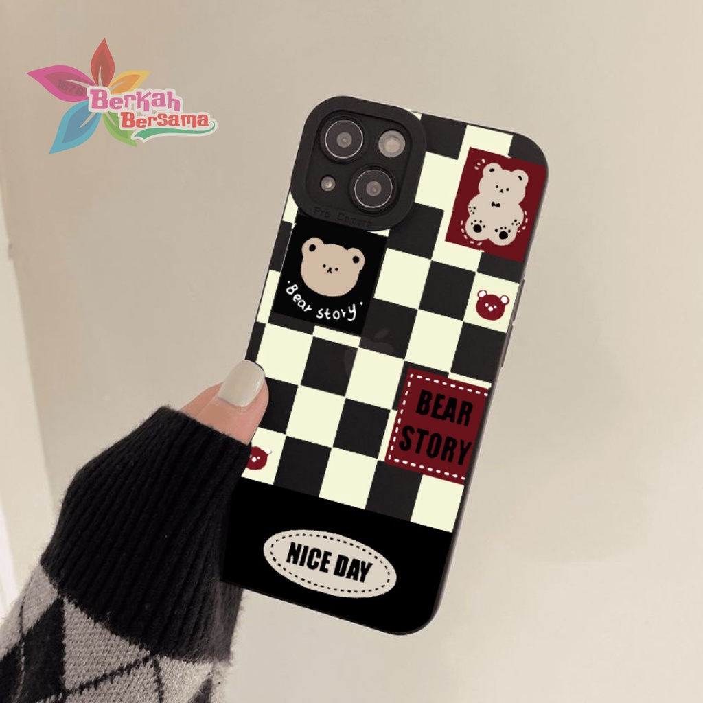 SS118 CASING SOFTCASE BEAR STORY OPPO A71 A74 A95 A76 A36 A83 F1S A59 F5 YOUTH F7 F11 RENO 4 4F F17 PRO 5 5F F19 PRO 6 7 8 7Z A96 BB7353