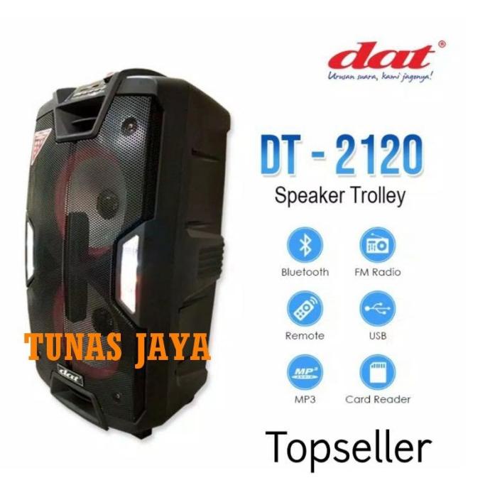 SPEAKER AKTIF PORTABLE DAT DT2120 DOUBEL 10 INCH ORIGIL DT 2120 DF65496F