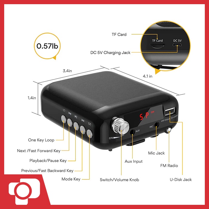 Maono AU-C01 Audio Voice Amplifier