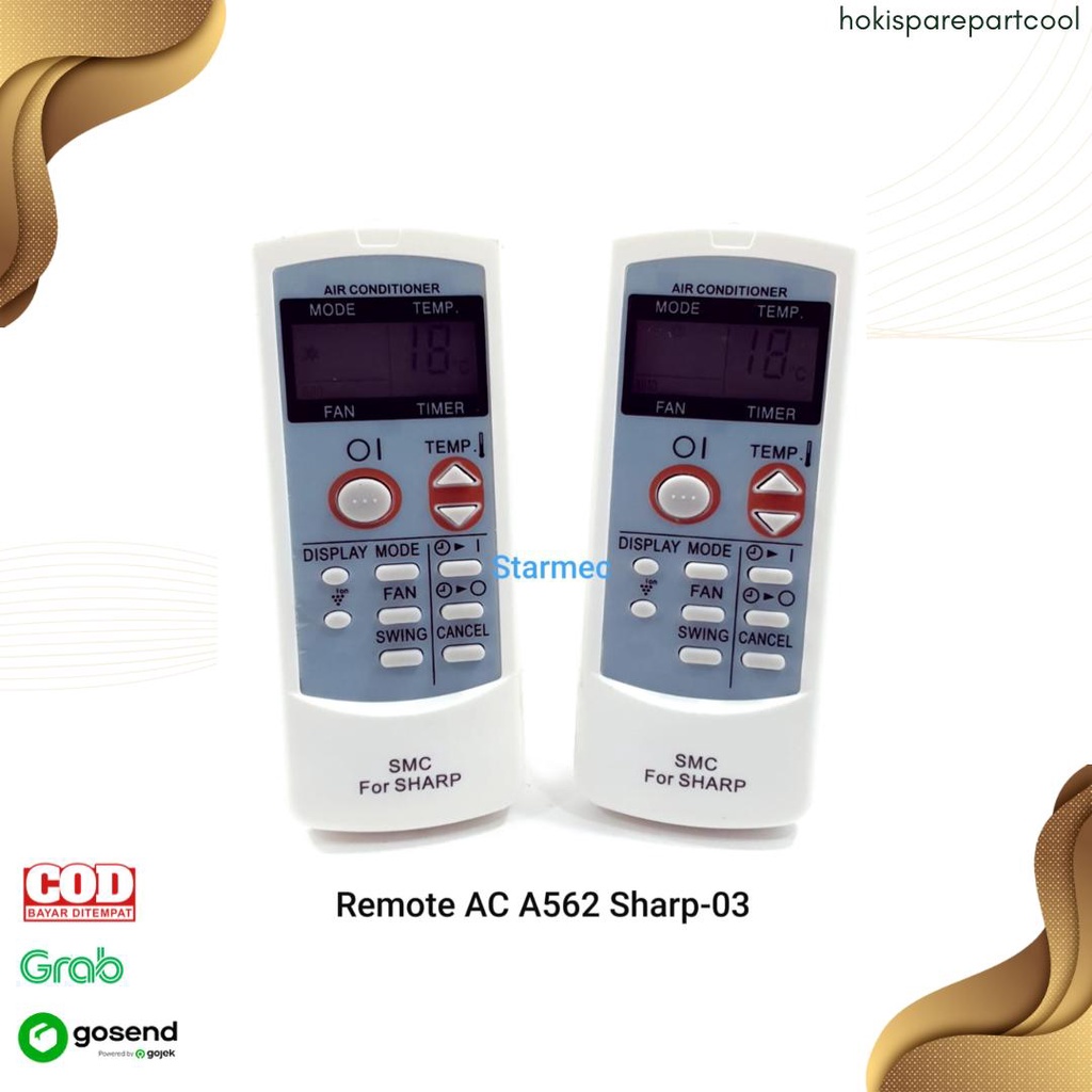 REMOTE AC SHARP ION PLASMACUSTER CRMC-A562