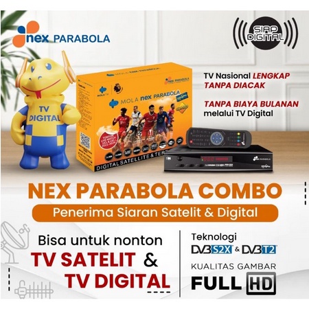 Receiver parabola nex parabola combo merah combo kuning