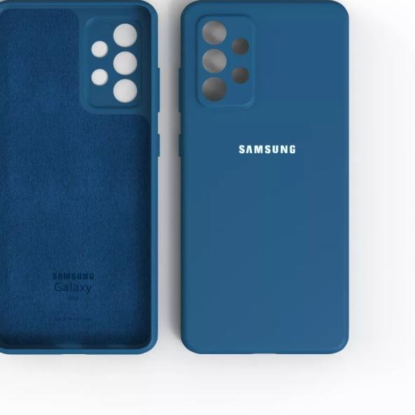 Silicone Cover Case Samsung Galaxy A32 A52 A72 Silky Official Logo - Lilac, A72
