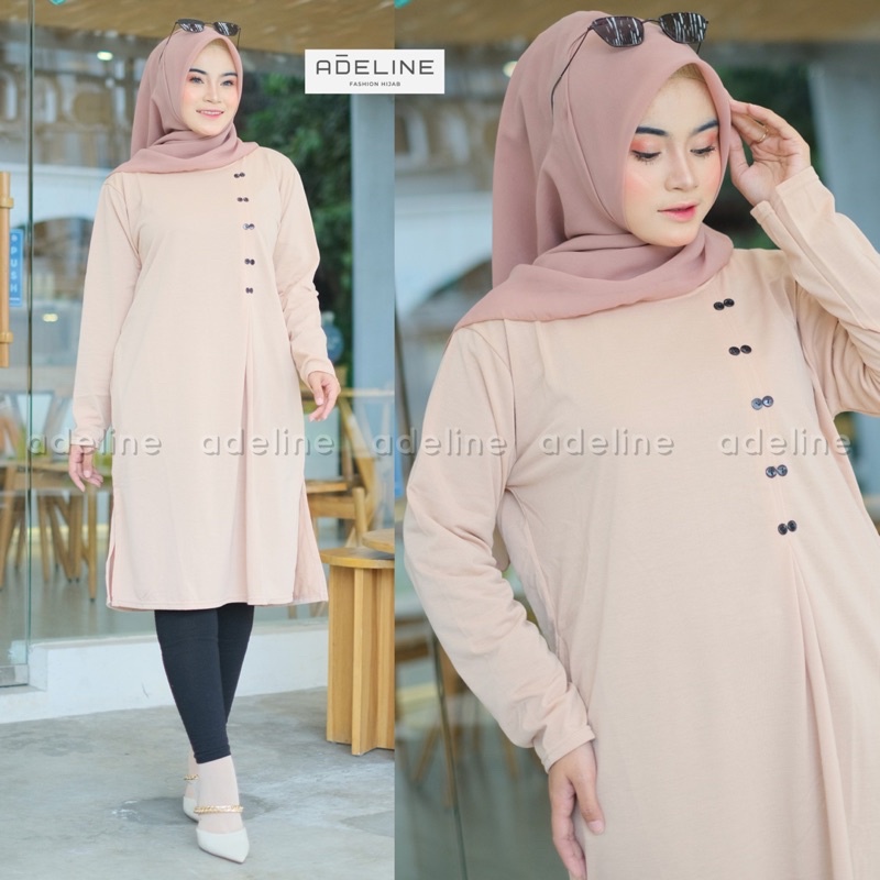 KASELA Tunik LD110 - Tunik JUMBO BIGSIZE OVERSIZE Babyterry Spandex / R.3 - 181-5225