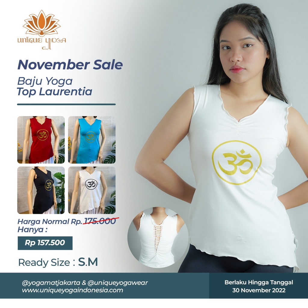Baju Yoga / Kaos Wanita / Baju Olahraga Yoga / Kaos Senam Olahraga / Baju Yoga Laurentia Ohm / Kaos 