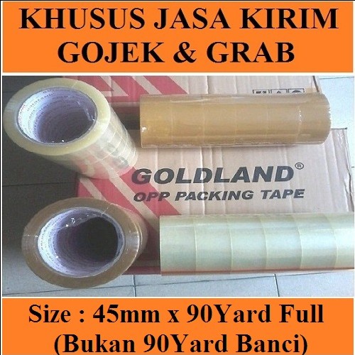 

Tape Lakban Bening Lakban Coklat 45Mm X 90Yard 1Dus (Isi 72Roll) Goldland
