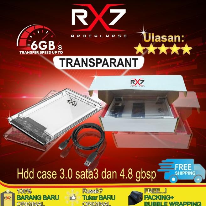 RX7 SSD Enclosure 2.5" SATA USB 3.0 External Case