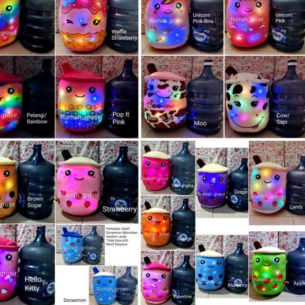 Boneka Boba LED Bubble Galaxy Rainbow Pop It Valentine Ukuran Jumbo - RAINBOW LED, JUMBO