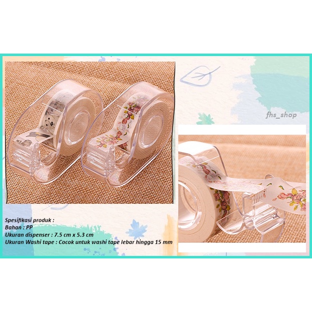 

Washi Tape Dispenser Tape Dispenser Tempat Washi Tape Dispenser Mini 7.5 cm x 5.3 cm
