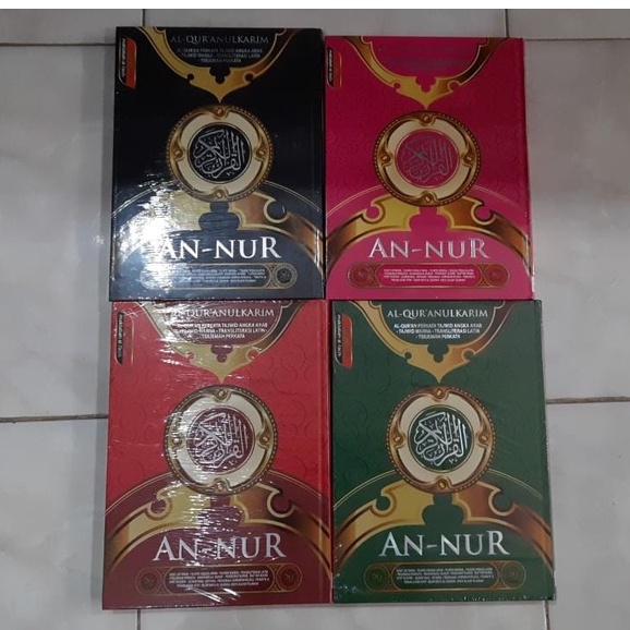 Kitab Mushaf Quran AlQuran Latin Tajwid Warna dan Terjemahan Perkata Annur Besar Murah di Makassar