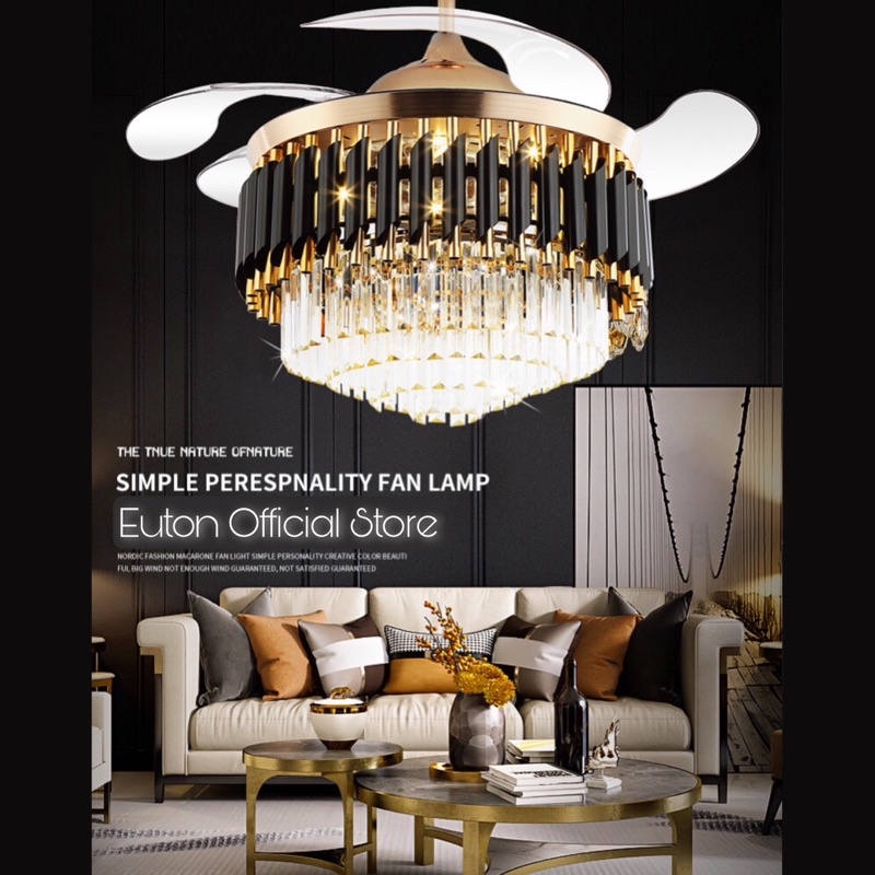 LAMPU KIPAS ANGIN GANTUNG PLAFON LOTUS TYPE 3008 - Kipas lampu 42”