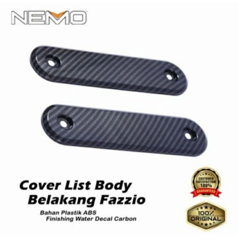 Cpver Tutup Panel Body FAZZIO 125 Sepasang Carbon Nemo