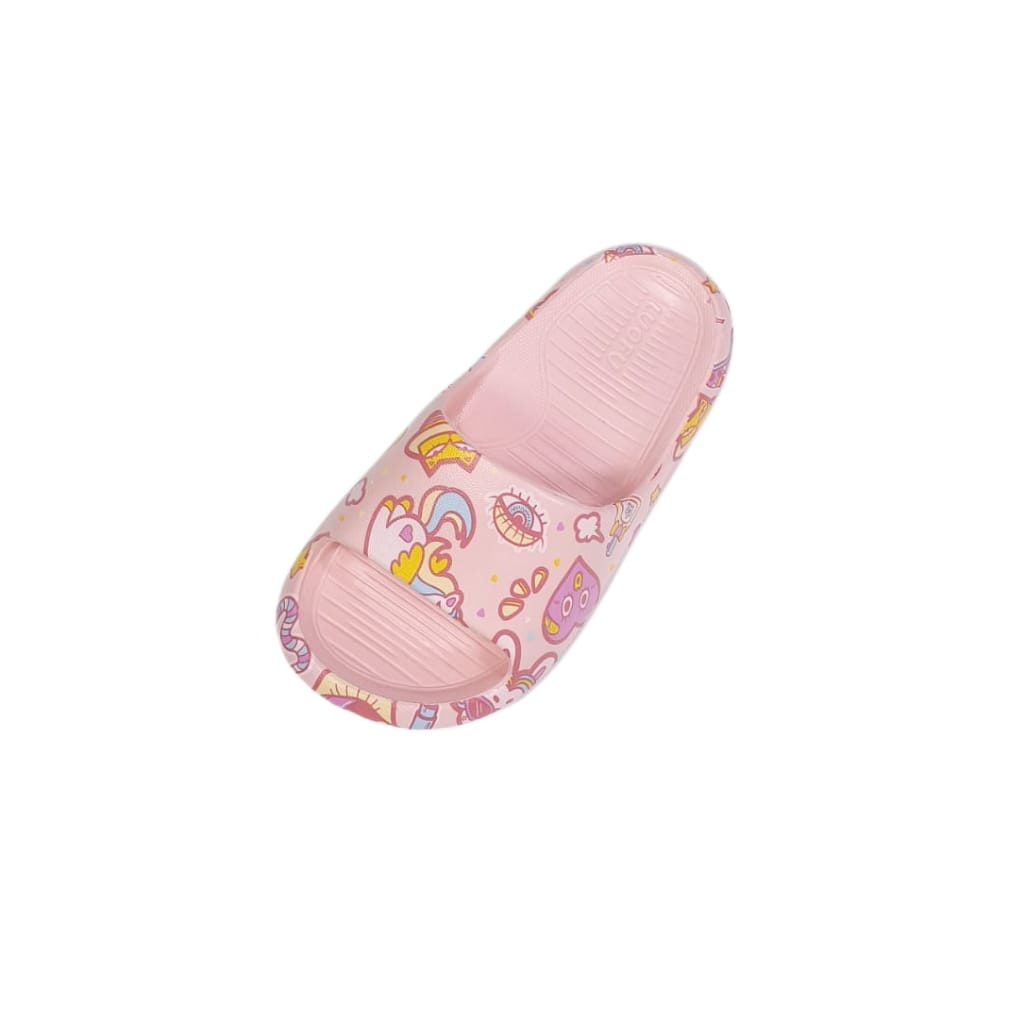 LUOFU ORIGINAL jelly sandal karet empuk murah anak selop sendal cewek murah import E6198BK04