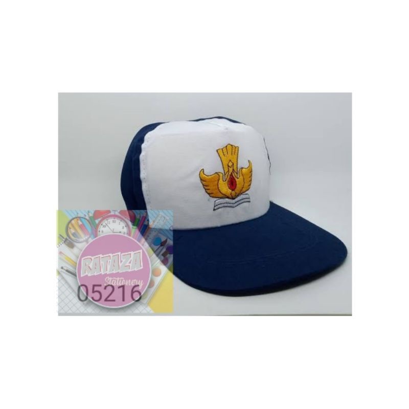 topi smp bordir/topi sekolah smp bordir