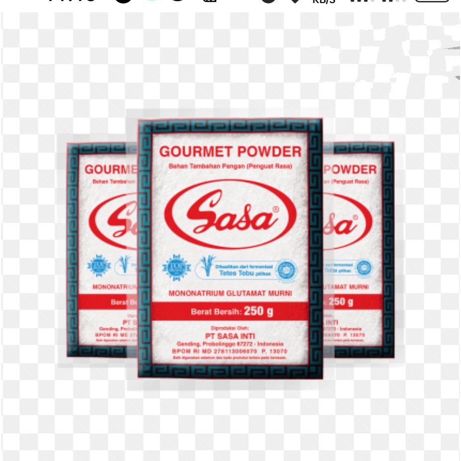 

BUMBU DAPUR MICIN SASA GOURMET POWDER SEMBAKO SURABAYA