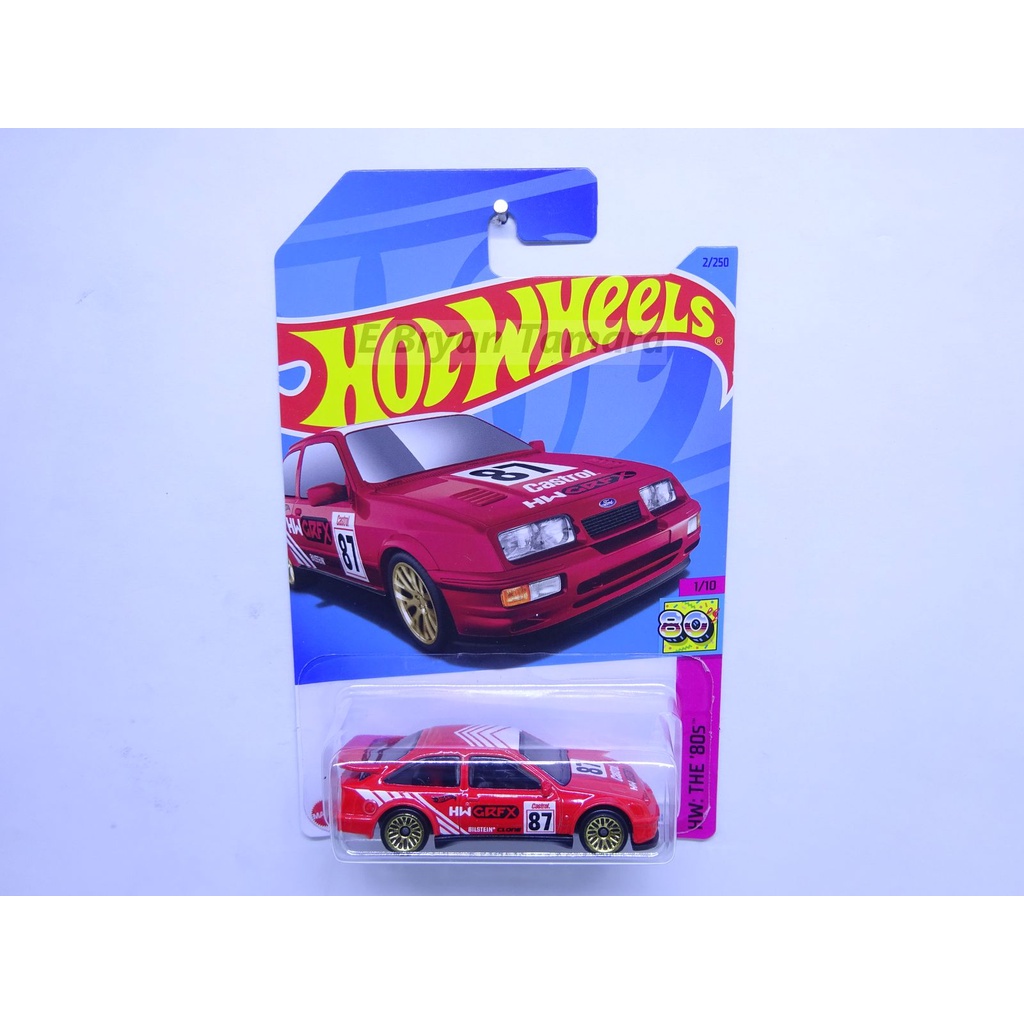 Hot Wheels 87 Ford Sierra Cosworth Merah No. 87