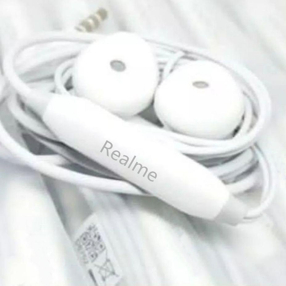 Ready Headset Realme Original 100% RealMe C1 C2 C3 C11 C12 C15 C17 Earphone Stereo Portable Ear Audi