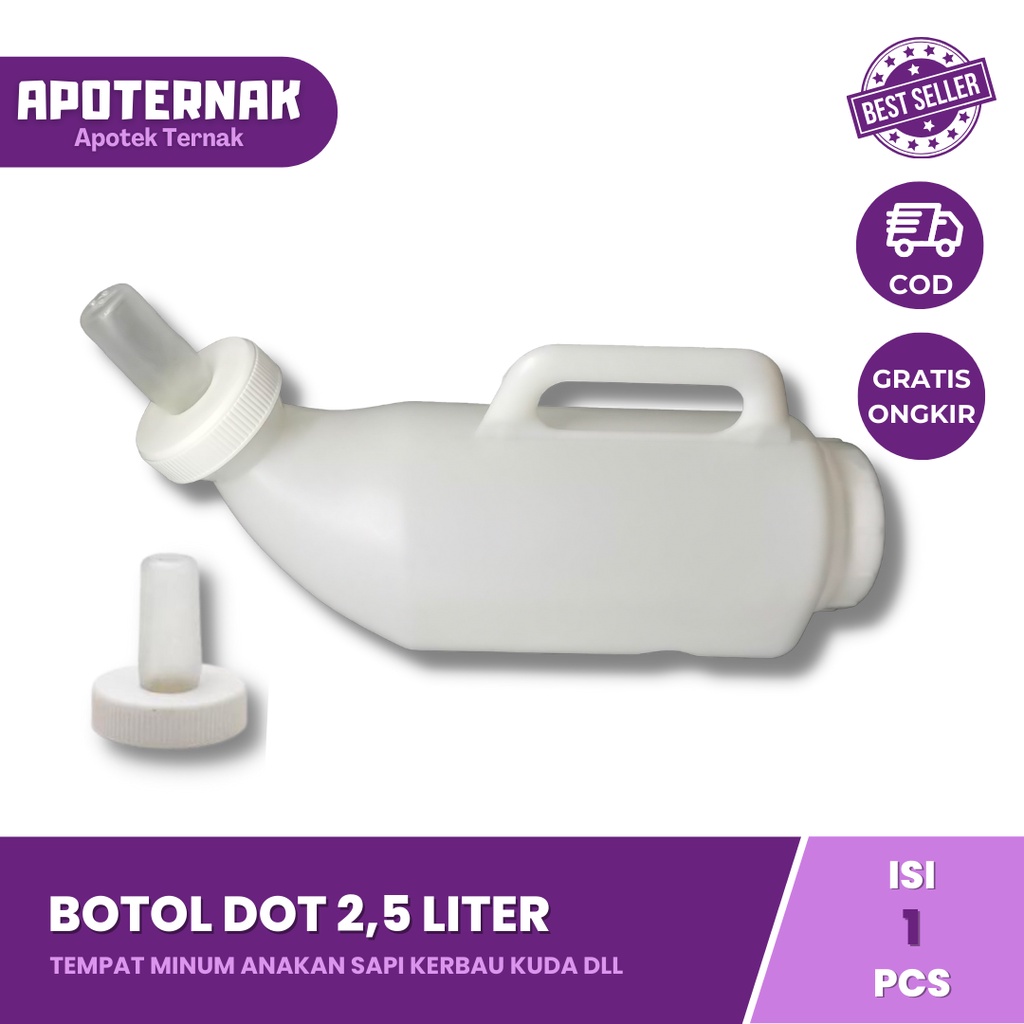 DOT SAPI TRANSPARAN &amp; BOTOL 2,5 Liter SAPI KERBAU KUDA | Apoternak