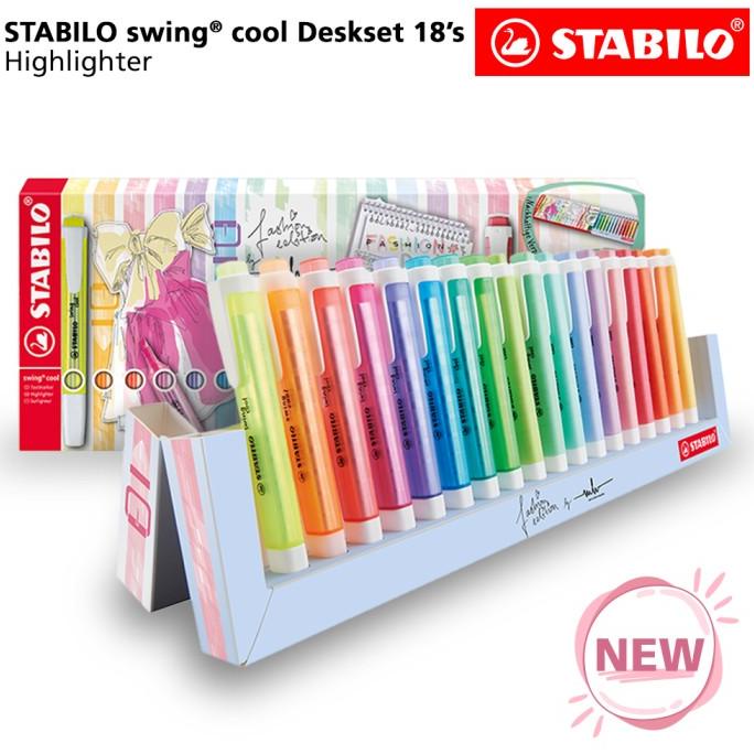 

Discount STABILO swing cool Deskset 18's / Fashion Edition / Highlighter /ALAT TULIS AESTHETIC/ALAT TULIS SEKOLAH/ALAT TULIS SET/ALAT TULIS LENGKAP/ALAT TULIS ANAK/ALAT TULIS LUCU