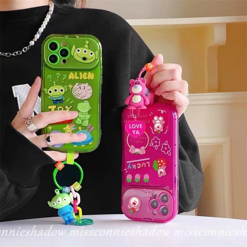 Soft Case Desain Disney Toy Story Losto Strawberry Bear Alien 3D Untuk IPhone 7 8 Plus 11 14 12 13 Pro MAX XR X XS MAX SE 2020