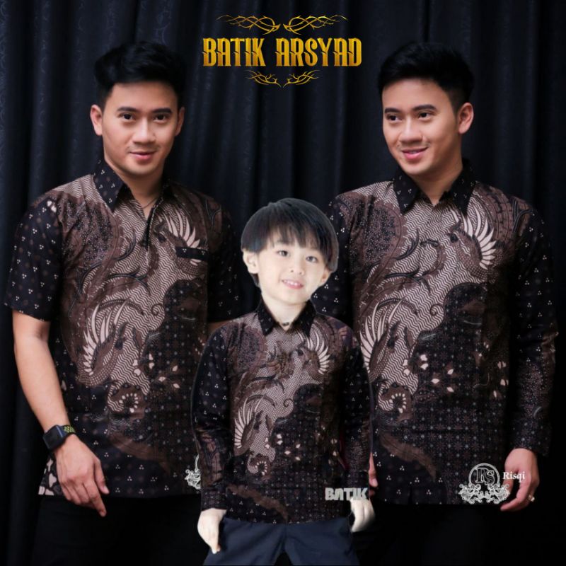 TERBARU Couple sweet || couple batik ayah dan anak cowok BATIK Motif Cicak Rowo