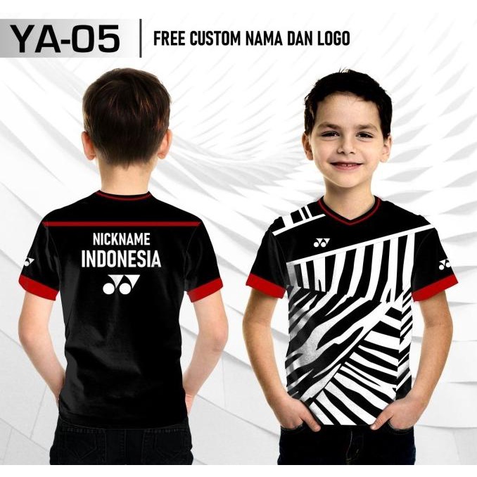 Kaos Anak Jersey Badminton Yonex The Minions baju Bulutangkis