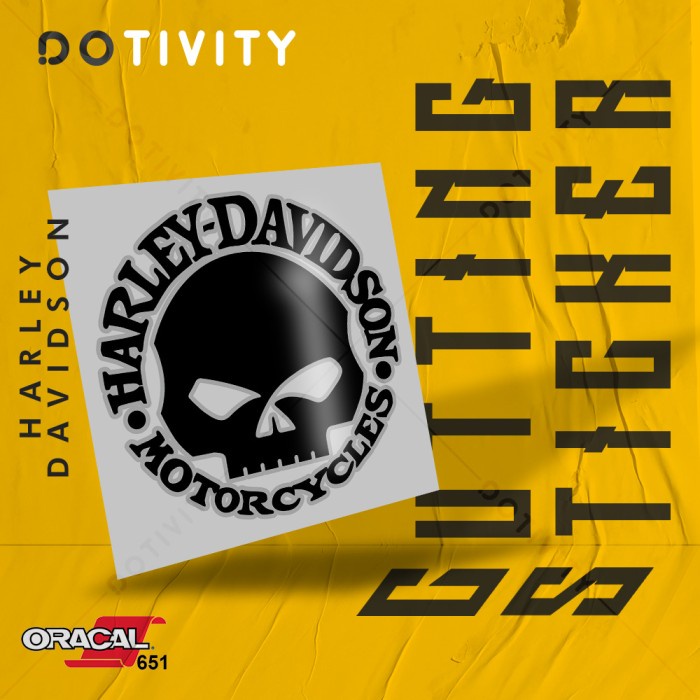 

Cutting Sticker HARLEY DAVIDSON SKULL