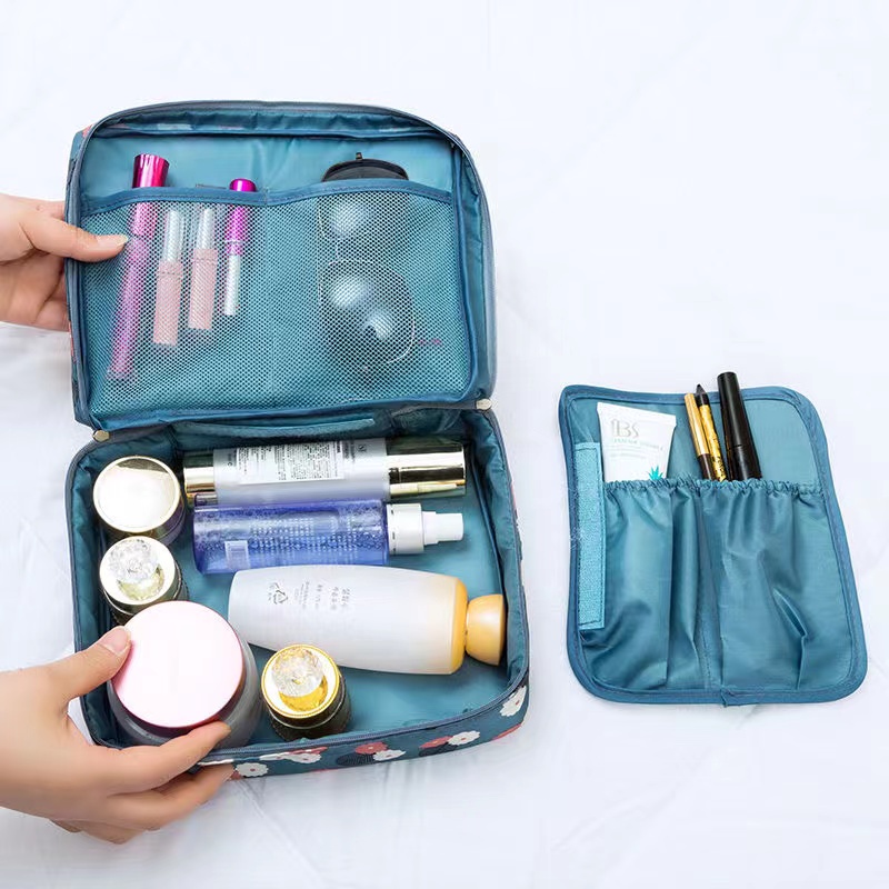 TASBLUE Tas penyimpanan perlengkapan mandi portabel T260 Tas kosmetik transparan tahan air / tas kosmetik / tas fasilitas perjalanan