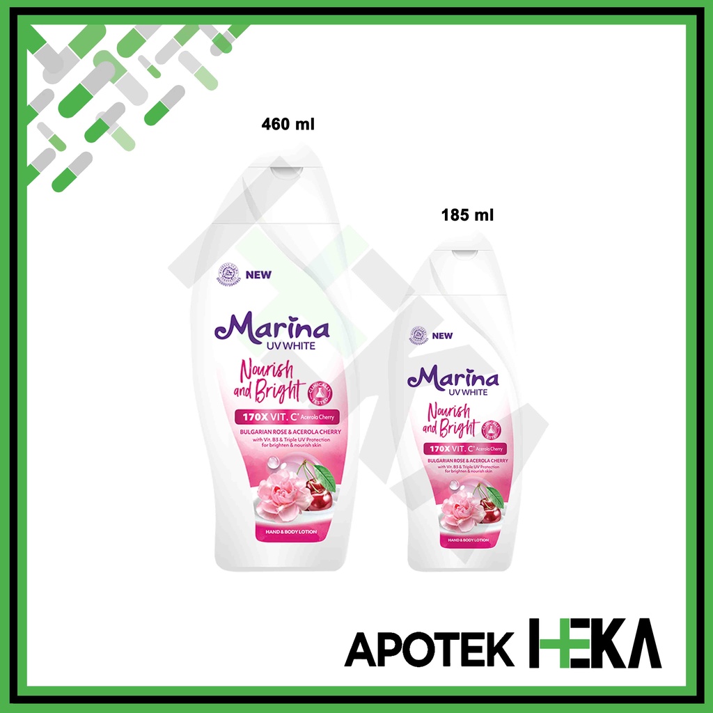 Marina UV White Nourish and Bright - Vitamin C Body Lotion (SEMARANG)