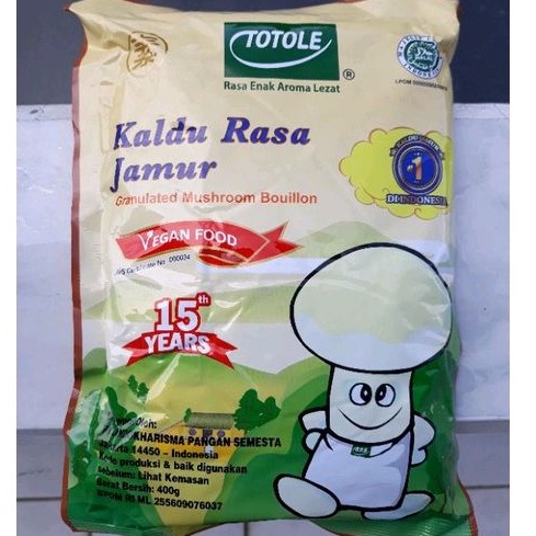

Granulated Mushroom Bouillon - Kaldu Rasa Jamur Totole 400 gram Vegan & Vegetarian