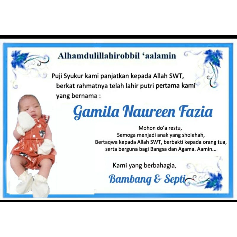 

STICKER TASYAKURAN AQIKAH CUSTOM