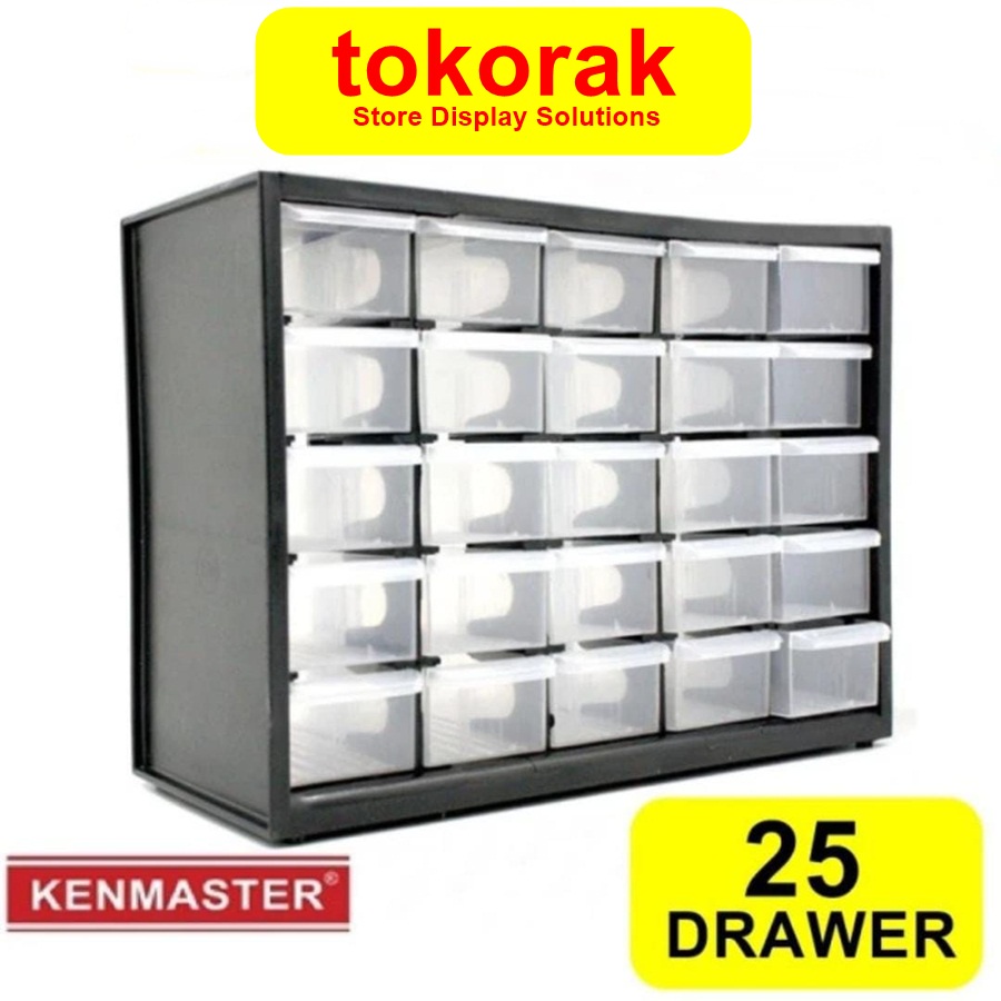 RAK SUSUN DRAWER 25 KENMASTER - SLOT KOTAK SPARE PART LACI ORGANIZER