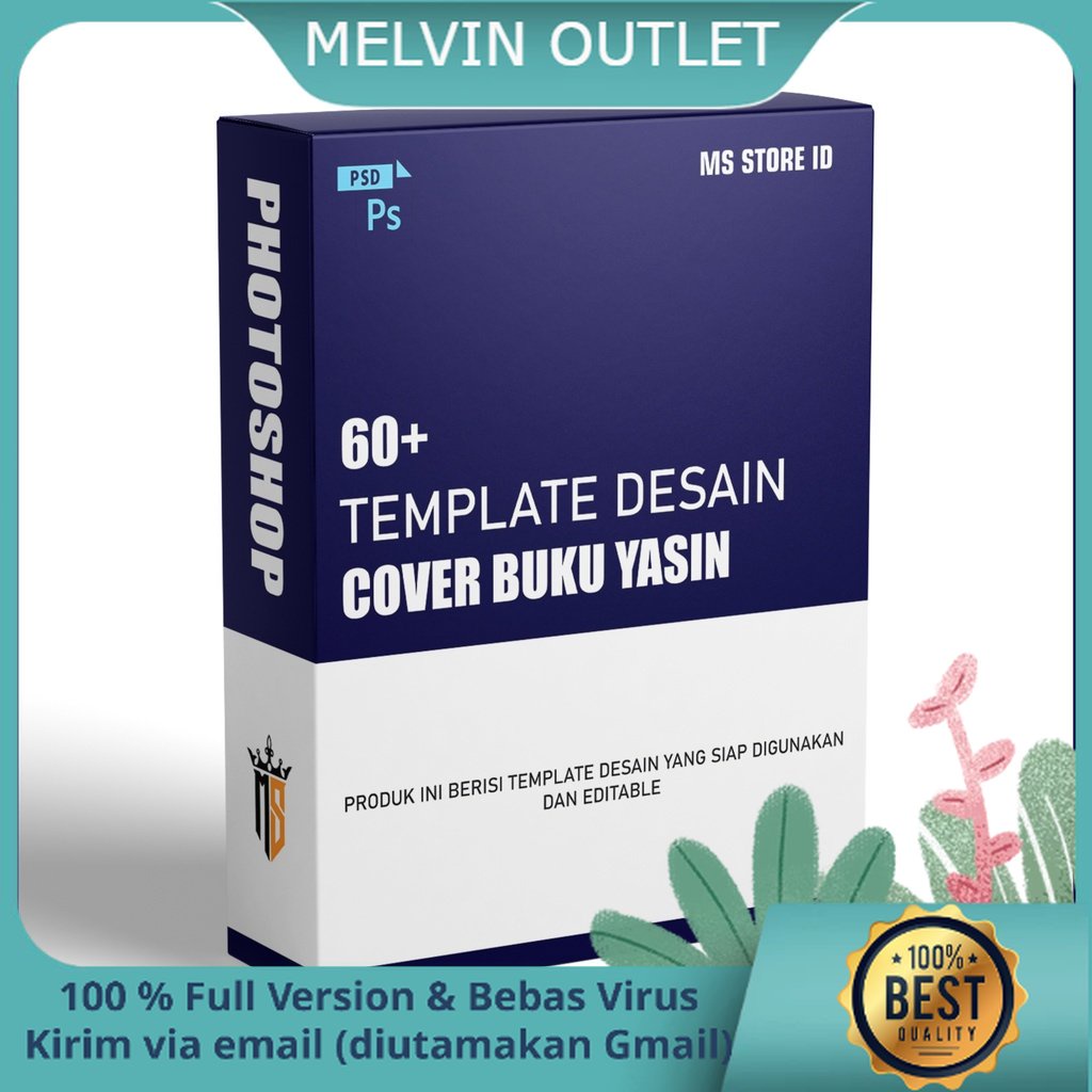 60+ Template Desain Cover Buku Yasin Premium Format Photoshop + Bonus