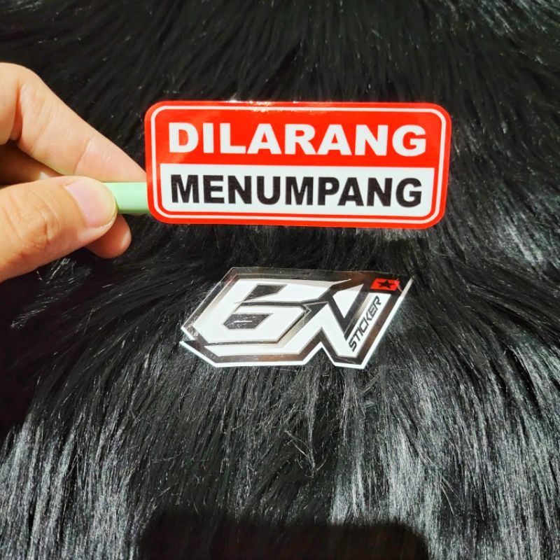 stiker viral stiker kata2 dilarang menumpamg