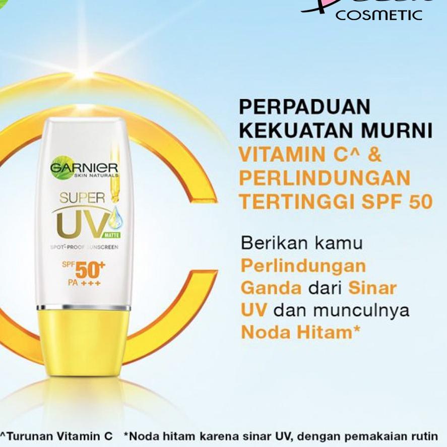 BELIA  Garnier Light Super UV Spot proof Sunscreen SPF 50 Skin Care 30 ml Matte | Natural Finish