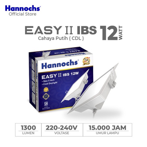 Lampu Down Light Hannochs 12 Watt ISB 5 Inch PUTIH