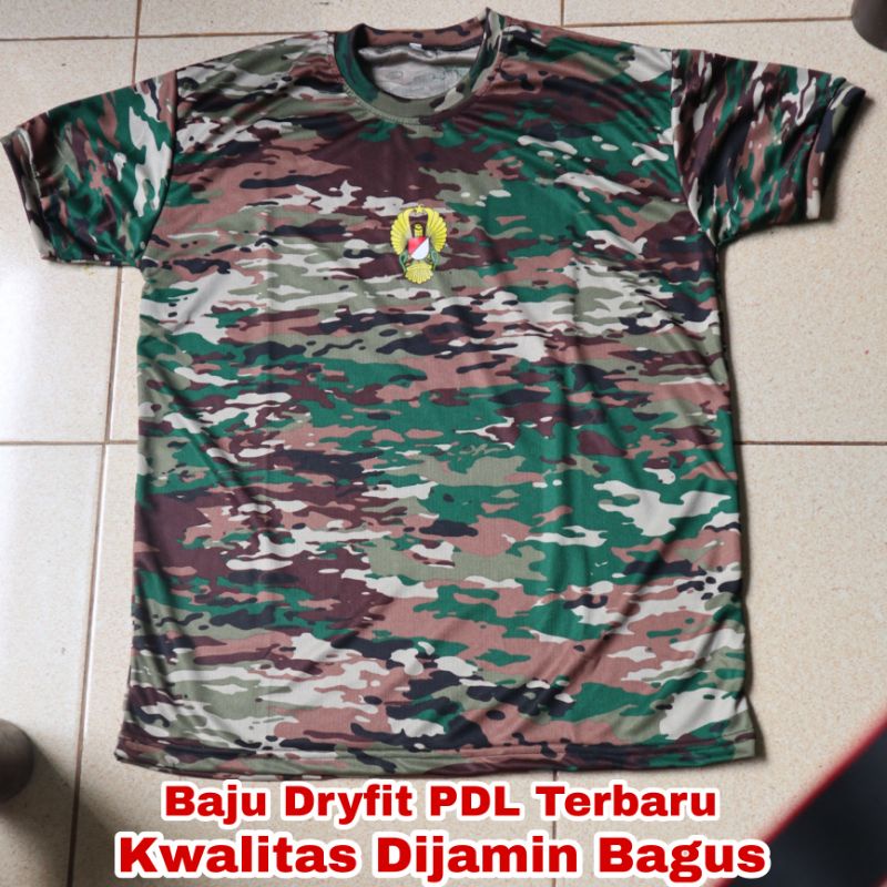 Kaos Dryfit PDL Terbaru TNI AD