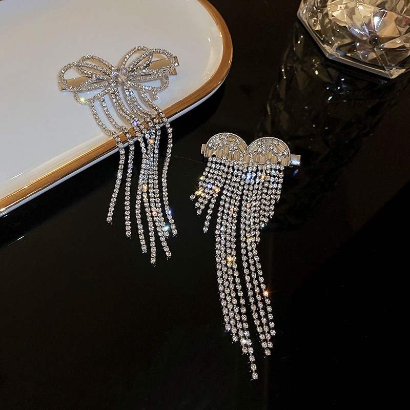 Jepit Rambut Model butterfly Rumbai Panjang Gaya Korea Untuk Wanita