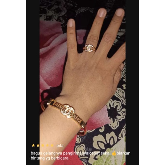 Gelang Tangan Dewasa Cenel Gratis Cincin cenel Berlapis Emas 24k Awet Tahunan Anti Karat xuping#perhiasanwanita#kalung#cincin#anting#gelang#liontin#xuping#titanium#perak#