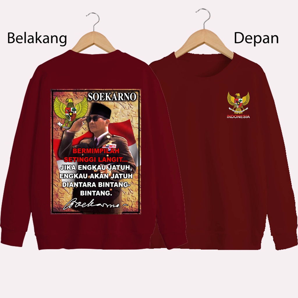 SWEATER UNISEX DB SUEKARNO 3 PRIA DAN WANITA SWEATER JUMBO