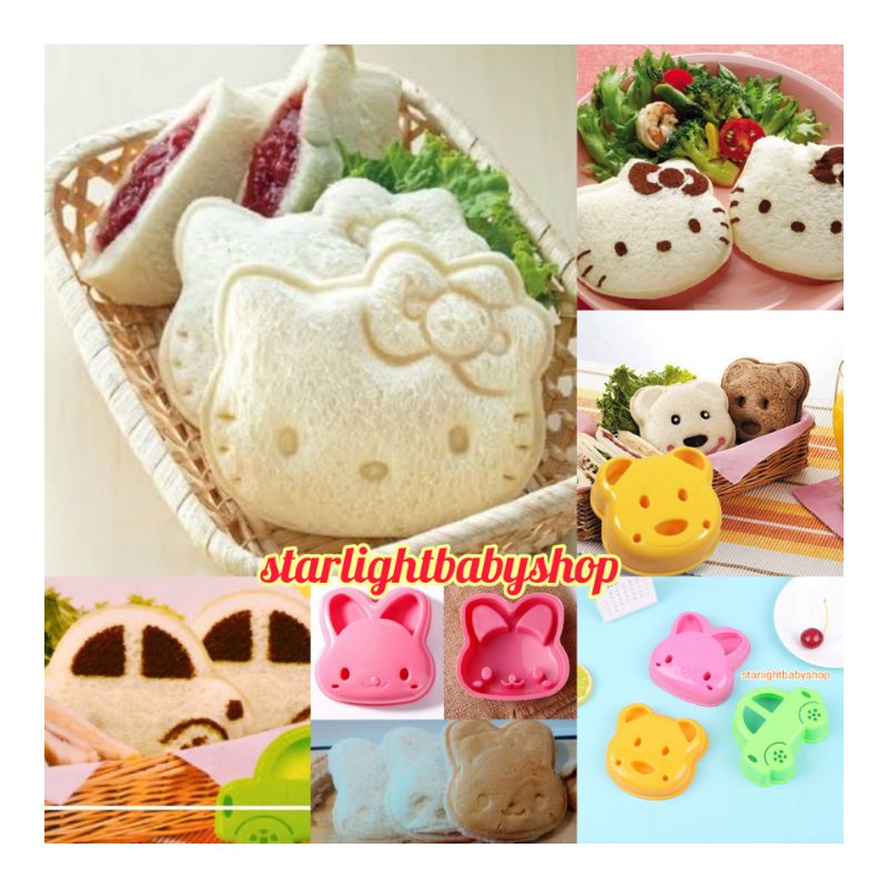 Jual CETAKAN ROTI / SANDWICH BENTO / CETAKAN ROTI TAWAR UNTUK BEKAL CRP ...