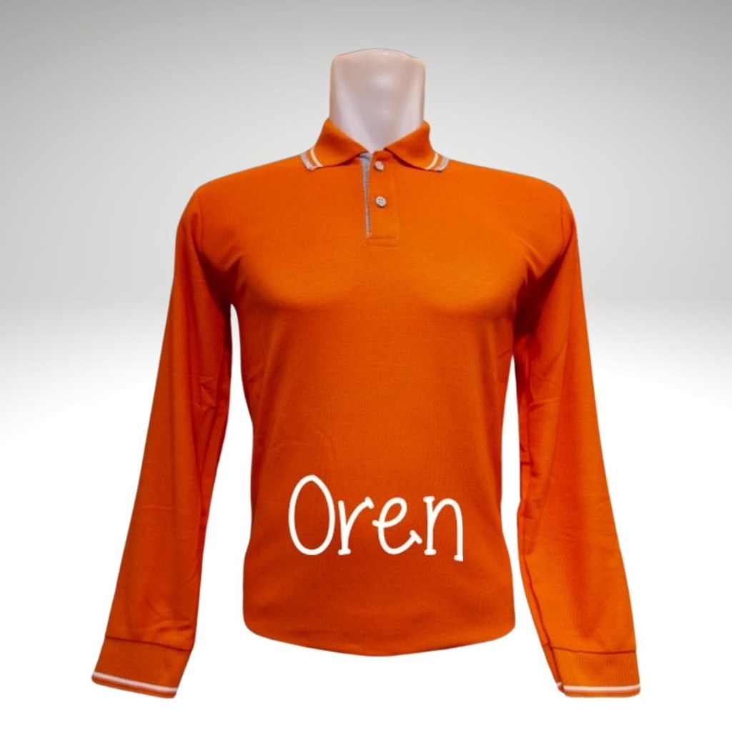 laku bana store//Kaos Kerah Polo Lengan Panjang / Poloshirt Pria Dewasa / Kerah Polo Dewasa UNISEX /