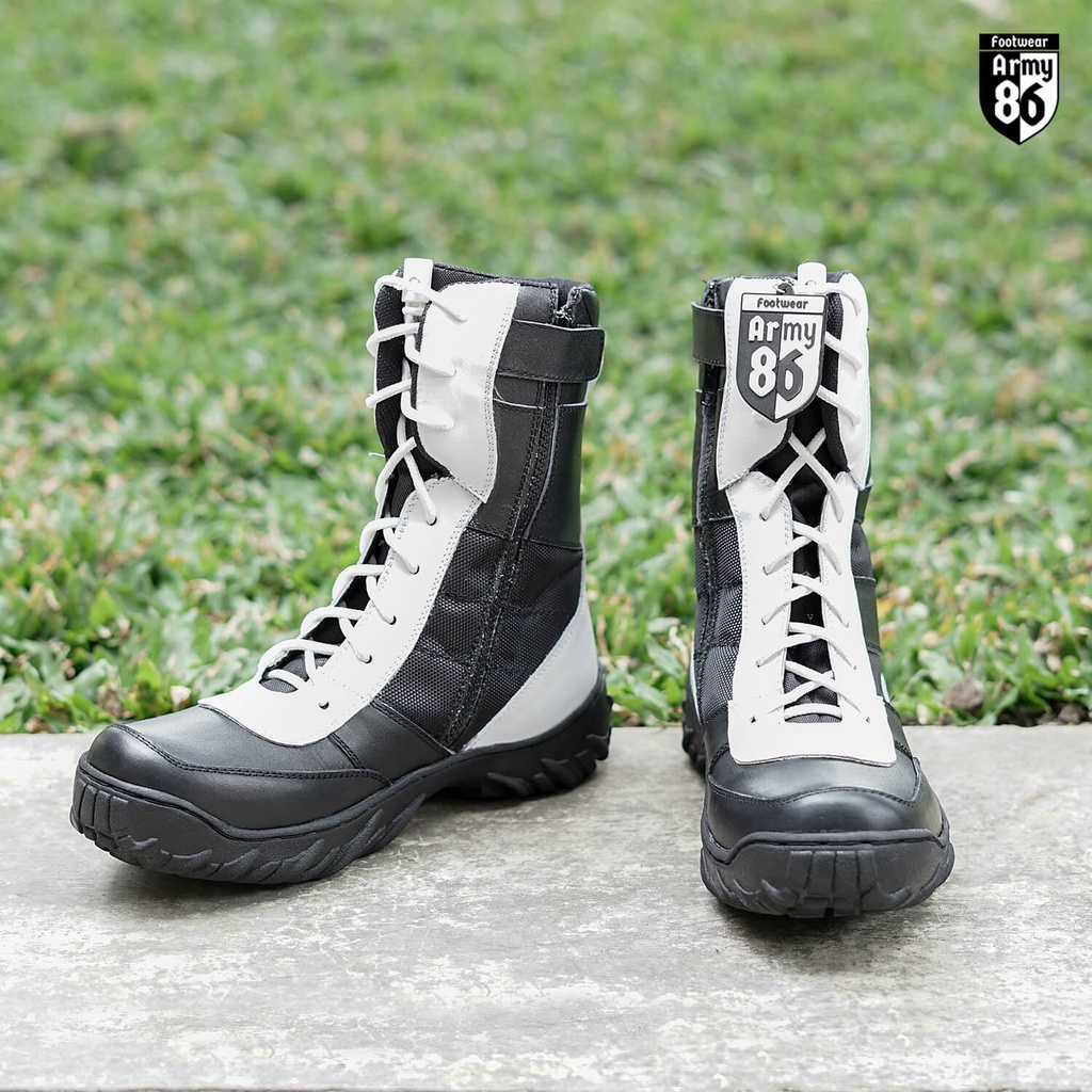 Sepatu PDL Provost Polri Terbaru model Spider tactiical Army 86 Asli kulit ORIGINAL TERLARIS
