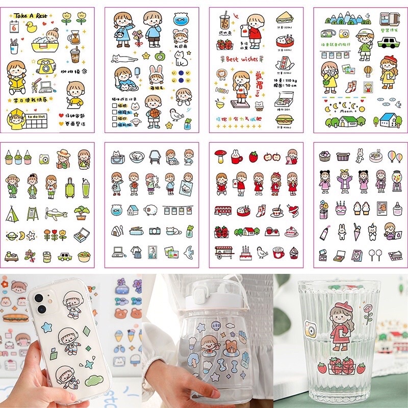 

Stiker Telado Girl Aesthetic Deco DIY Jurnal Journal Diary / Sticker Decoration Tumblr