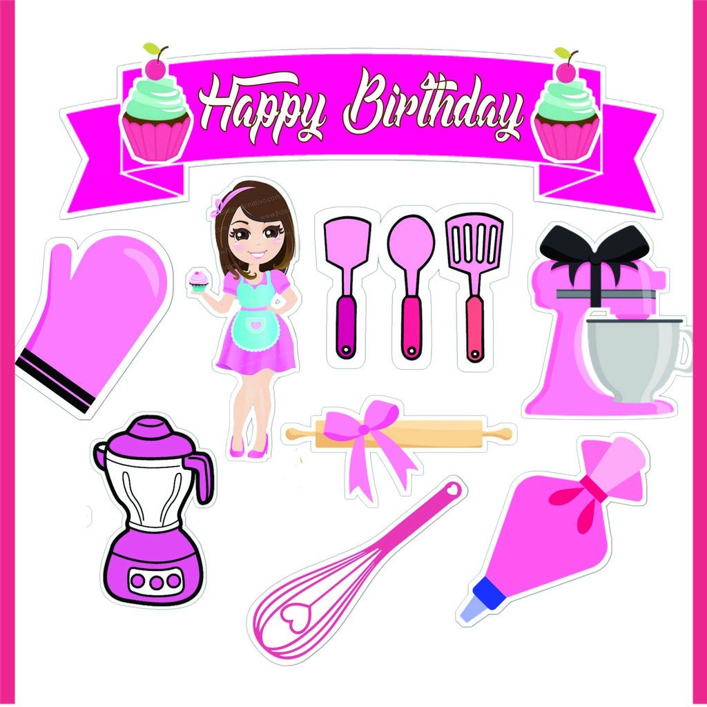 

BIGBAG TOPPER CAKE ULANG TAHUN / HIASAN KUE BAKERS