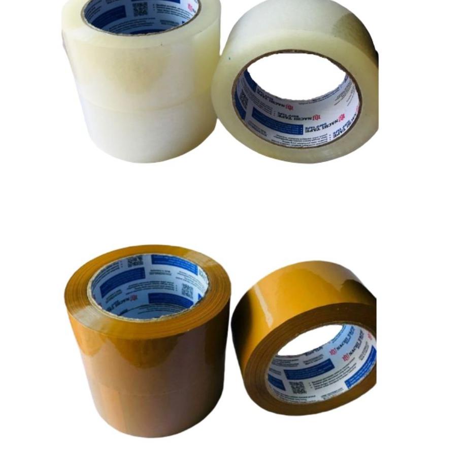 

あ Lakban 48 mm NACHI Tape Coklat Plakban Bening 48mm 100 Yard isolasi murah ゼ