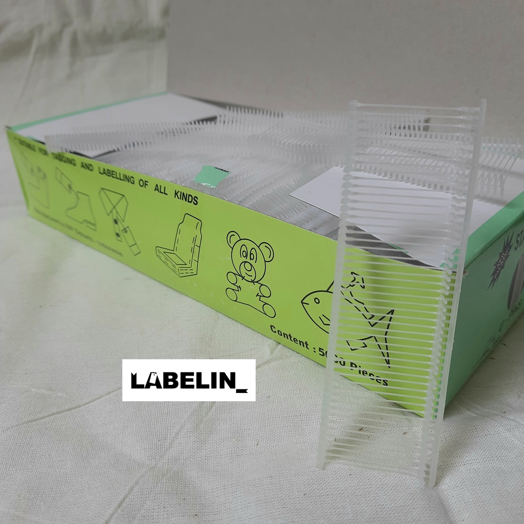 

RB Tag Pin putih STAR TOP PIN 5.000pc isian alat tembak label baju pakaian boneka topi selimut dll