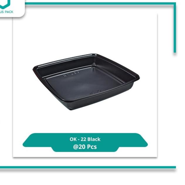 

Virtuspack / Mika Nampan Kecil / Platter Sushi OK-22 Black / 20 pcs