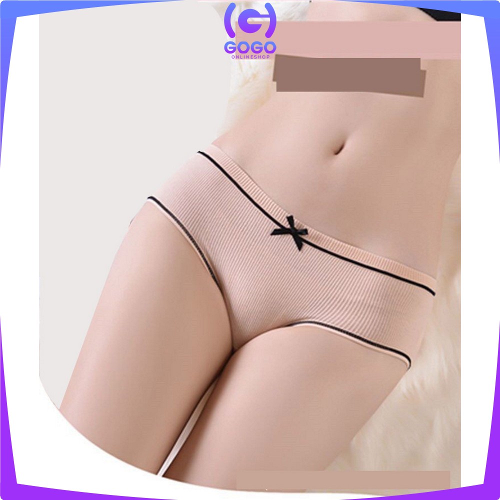 GOGO-P61 Celana Dalam Wanita Polos List Pita CD Cewek Import / CD Wanita / Kolor Wanita Sexy