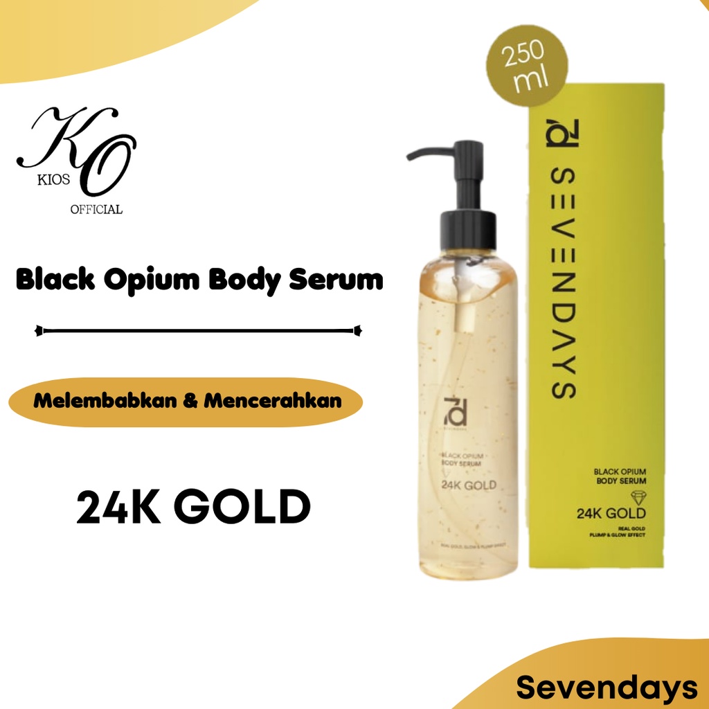 Seven Days 24K Gold Black Opium Body Serum 250ml